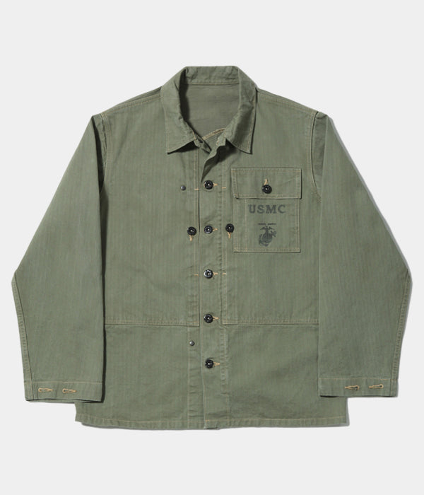 Herringbone Twill Utility Jacket