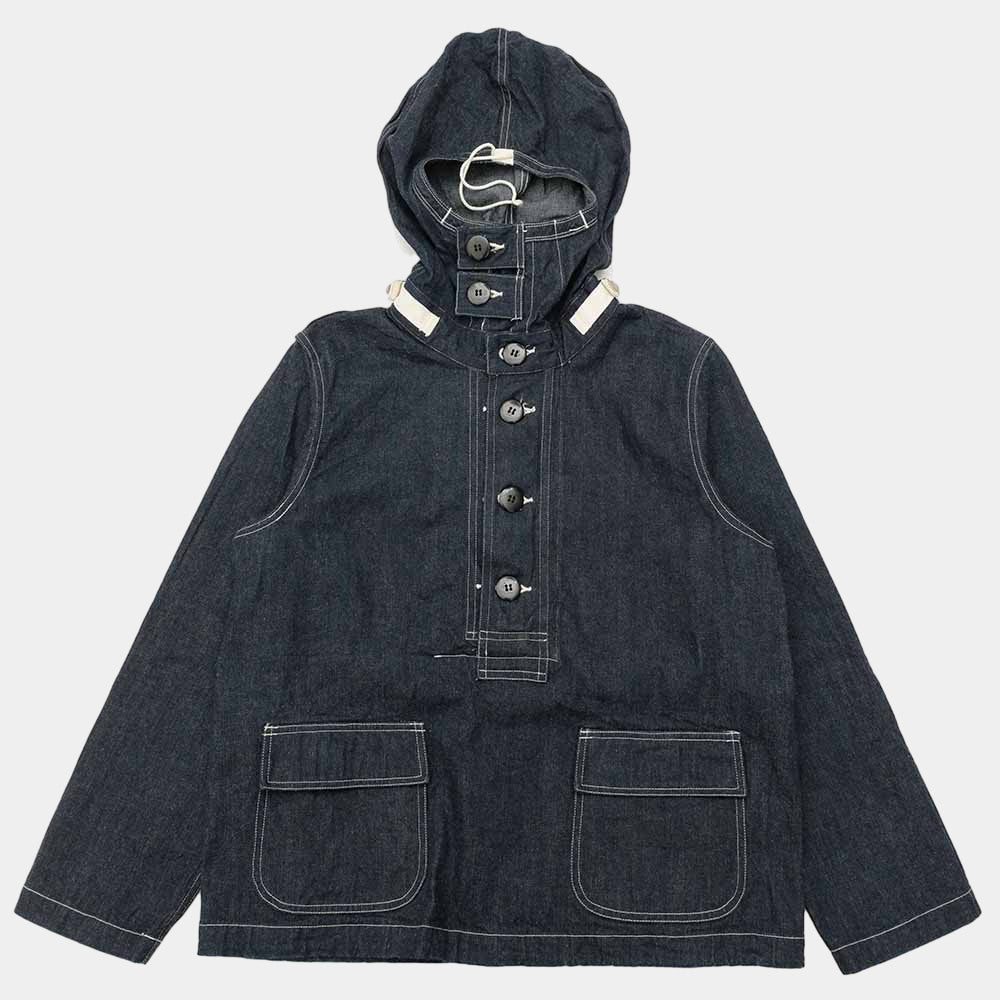 Buzz Rickson's US Navy Denim Gas Protection Hooded Pullover Jacket