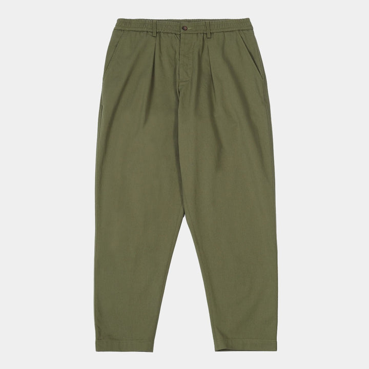 Universal Works Pleated Track Pant - Light Olive