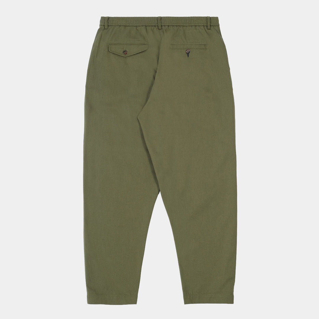 Universal Works Pleated Track Pant - Light Olive