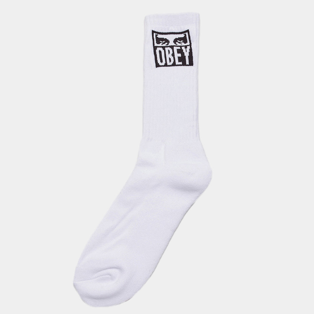 Obey Eyes Icon Socks II - White