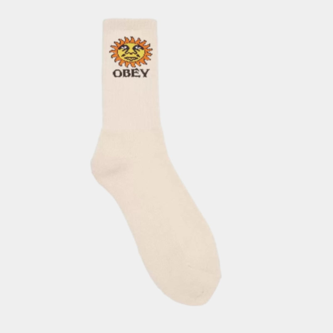 Obey Sunshine Socks  - Unbleached