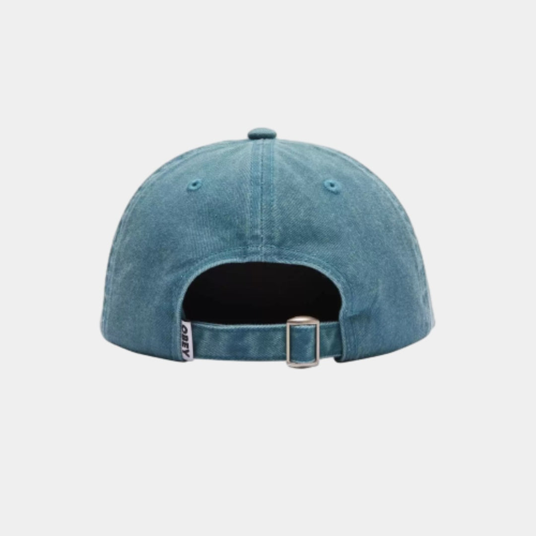 Obey Pigment Lowercase 6 Panel Cap - Teal