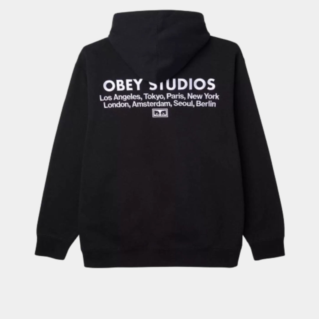 Obey Studios Hoodie - Black