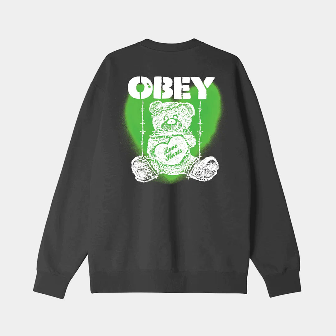 Obey Love Hurts Sweatshirt - Black