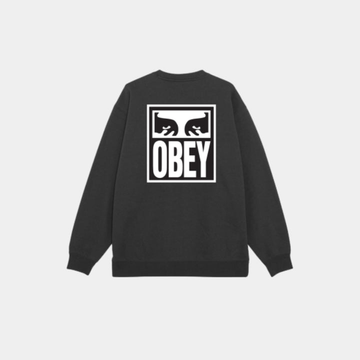 Obey Eyes Icon Crewneck Sweatshirt - Black