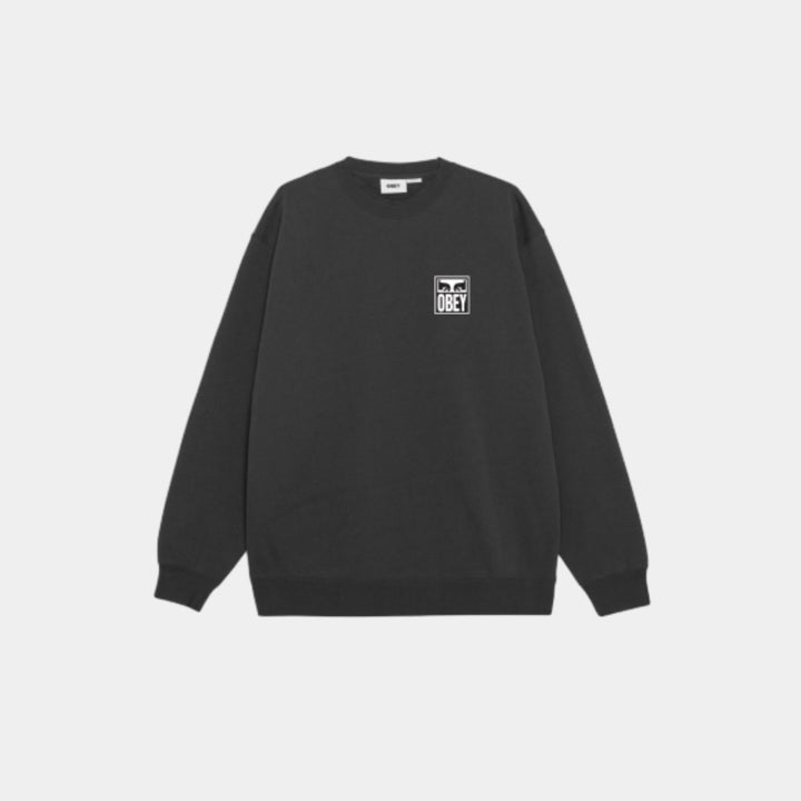 Obey Eyes Icon Crewneck Sweatshirt - Black