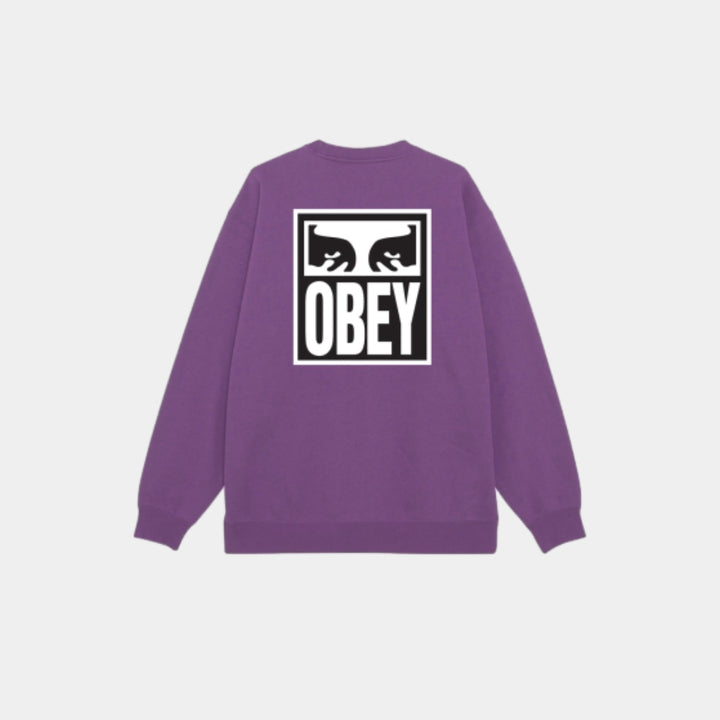 Obey Eyes Icon 2 Crewneck Sweatshirt - Dewberry