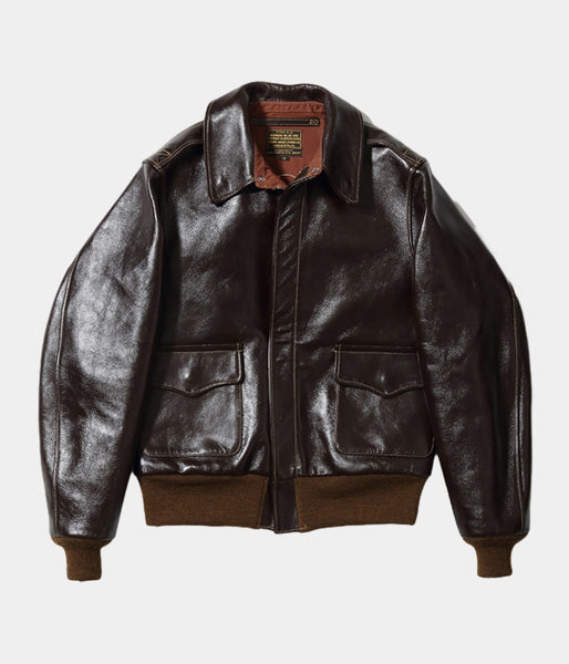 Buzz Rickson's A-2 Leather Rough Wear Jacket - Brown – The