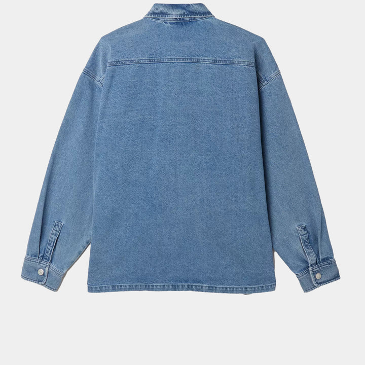 Obey Milton Shirt Jacket - Light Indigo