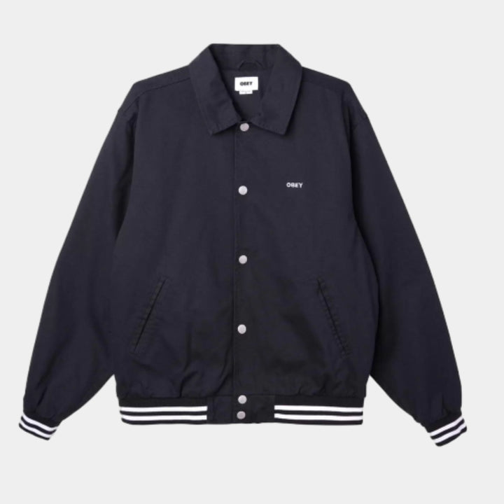 Obey Icon Face Varsity Jacket - Black