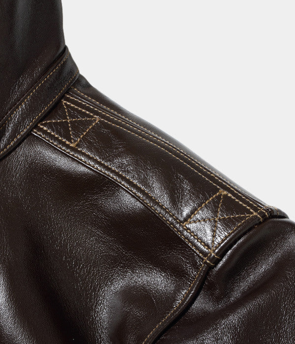 Buzz Rickson's A-2 Leather Rough Wear Jacket - Brown
