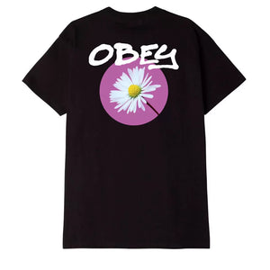 Obey Daisy Spray T-Shirt - Black