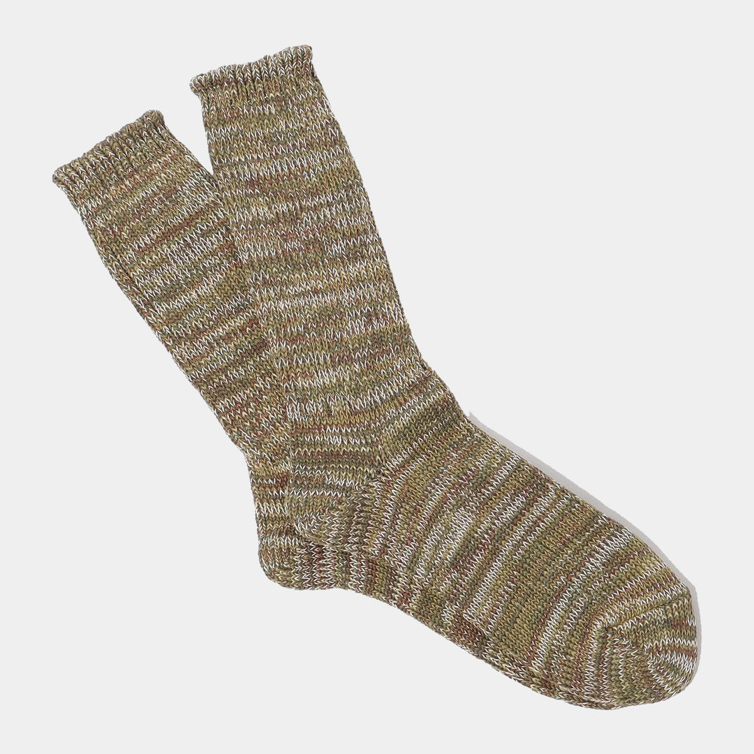 Anonymous-Ism 5 Colour Crew Mix Sock - Olive