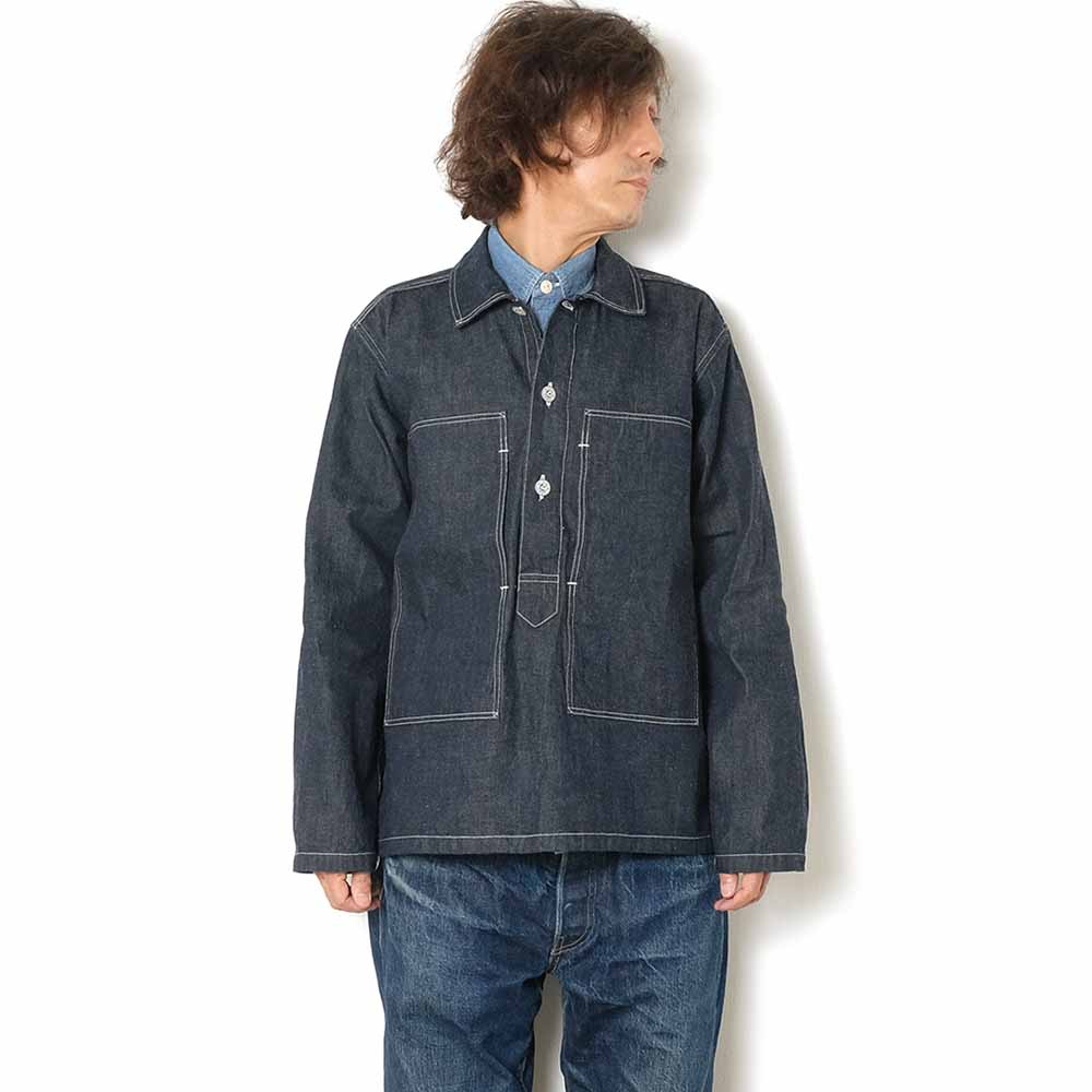 Buzz Rickson's US Army Denim Pullover Jacket - Navy