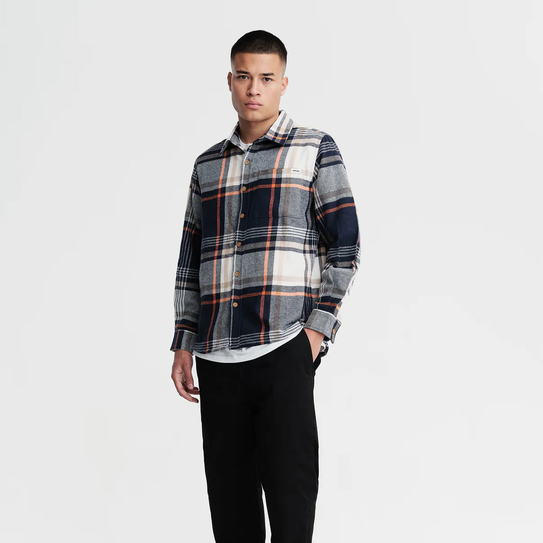 Parlez Rotan Check Shirt - Navy