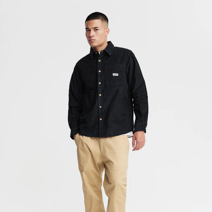 Parlez Ayr Cord Shirt - Navy