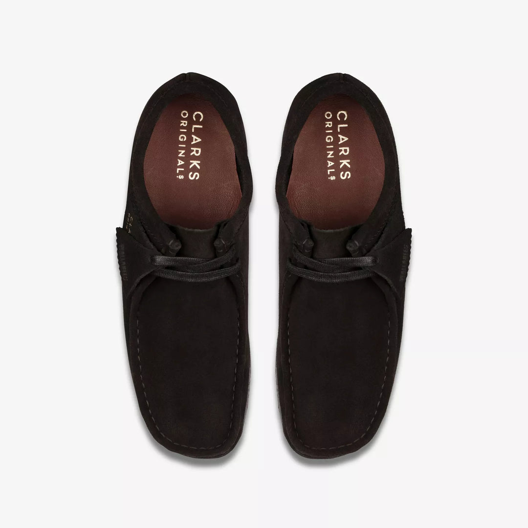 Clarks Originals Wallabee Shoes - Black Suede