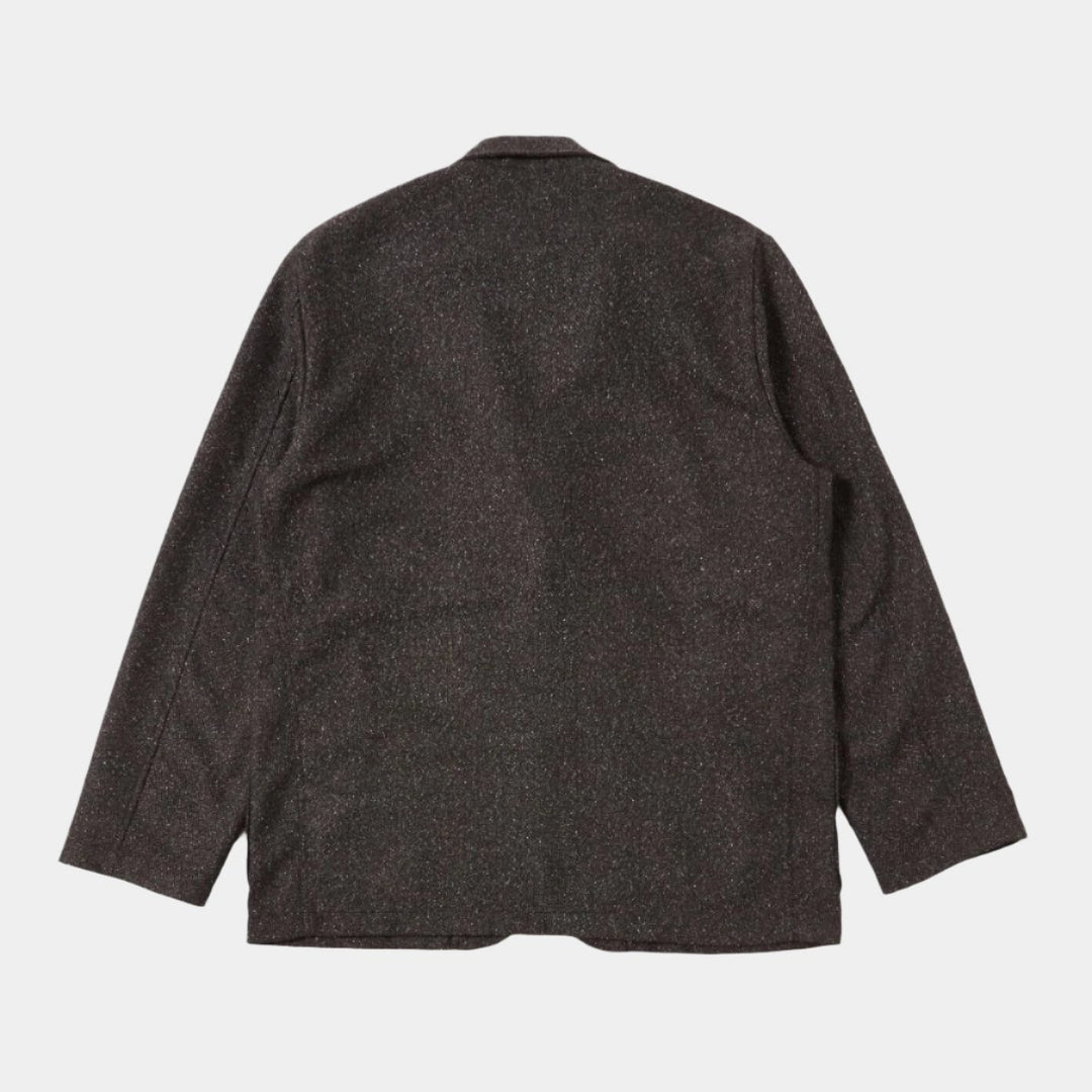 Universal Works Two Button Jacket - Black Wool Mix