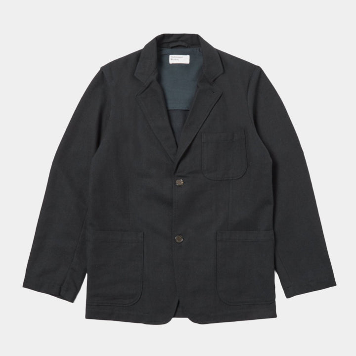 Universal Works Two Button Jacket - Navy Tweed