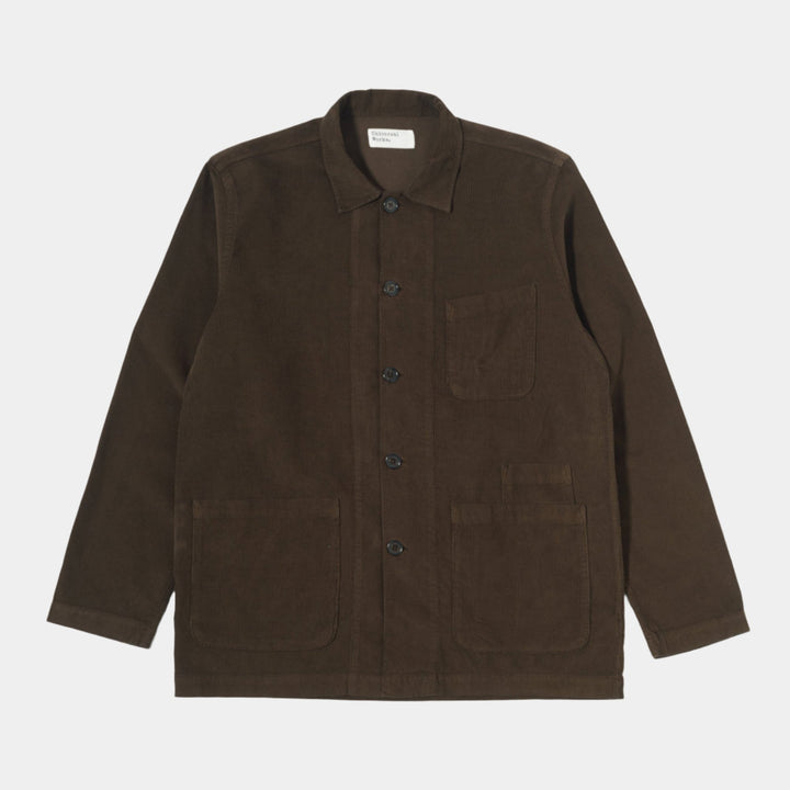 Universal Works Bakers Overshirt - Brown Fine Cord