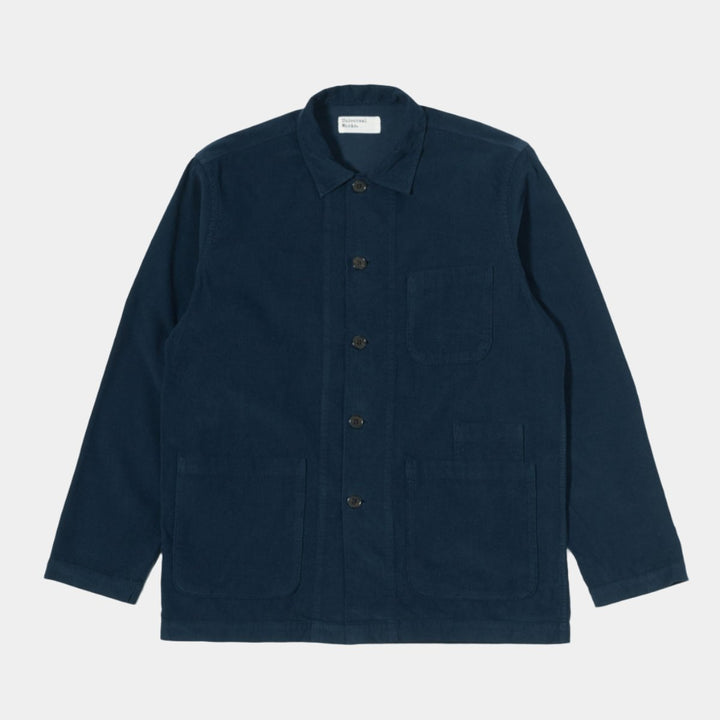 Universal Works Bakers Overshirt - Navy Fine Cord