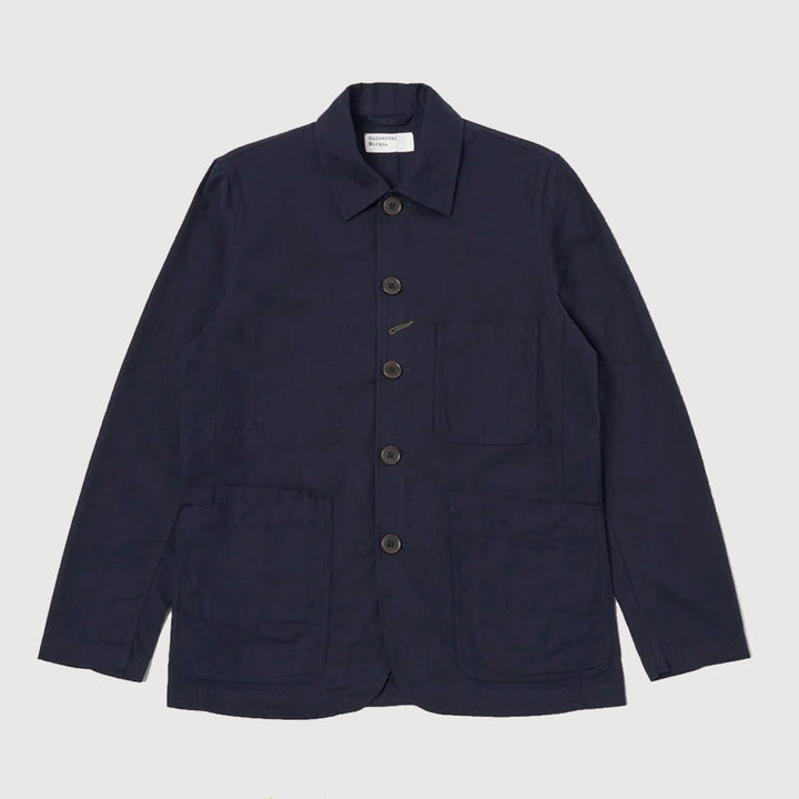 Universal Works Bakers Jacket - Navy Moleskin