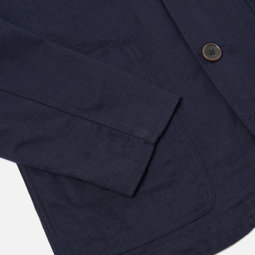 Universal Works Bakers Jacket - Navy Moleskin