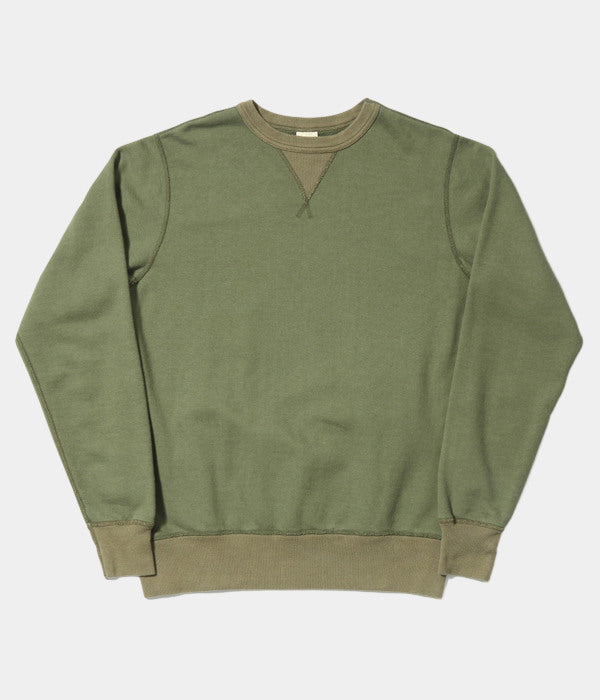 Buzz Rickson's Plain Crew Sweatshirt - Olive