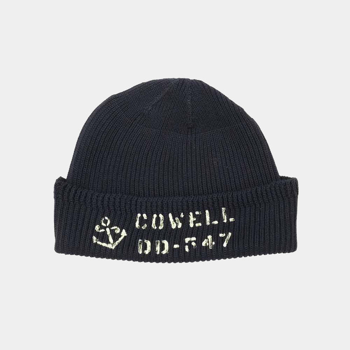 Buzz Rickson's Cotton Stencil Watch Cap - Navy