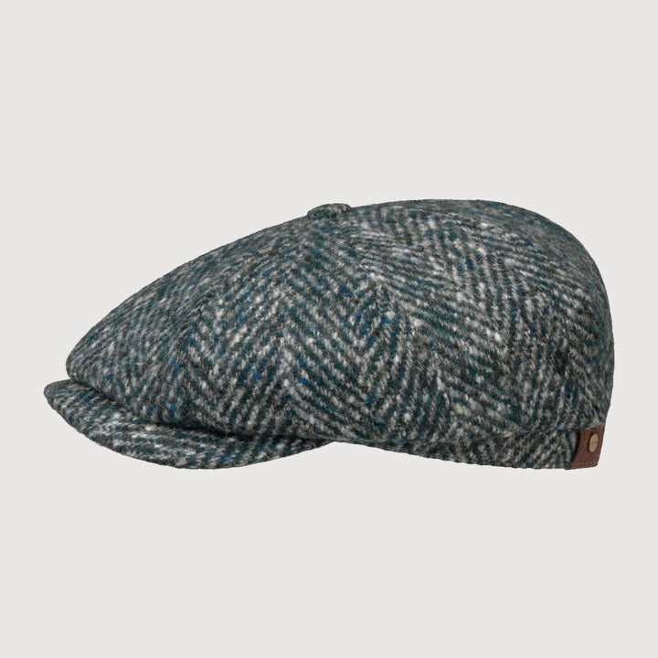 Stetson Cap - Hatteras Herringbone Virgin Wool - Green