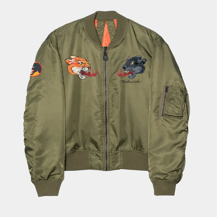 Maharishi Duality Panther MA1 Flight Jacket - Olive