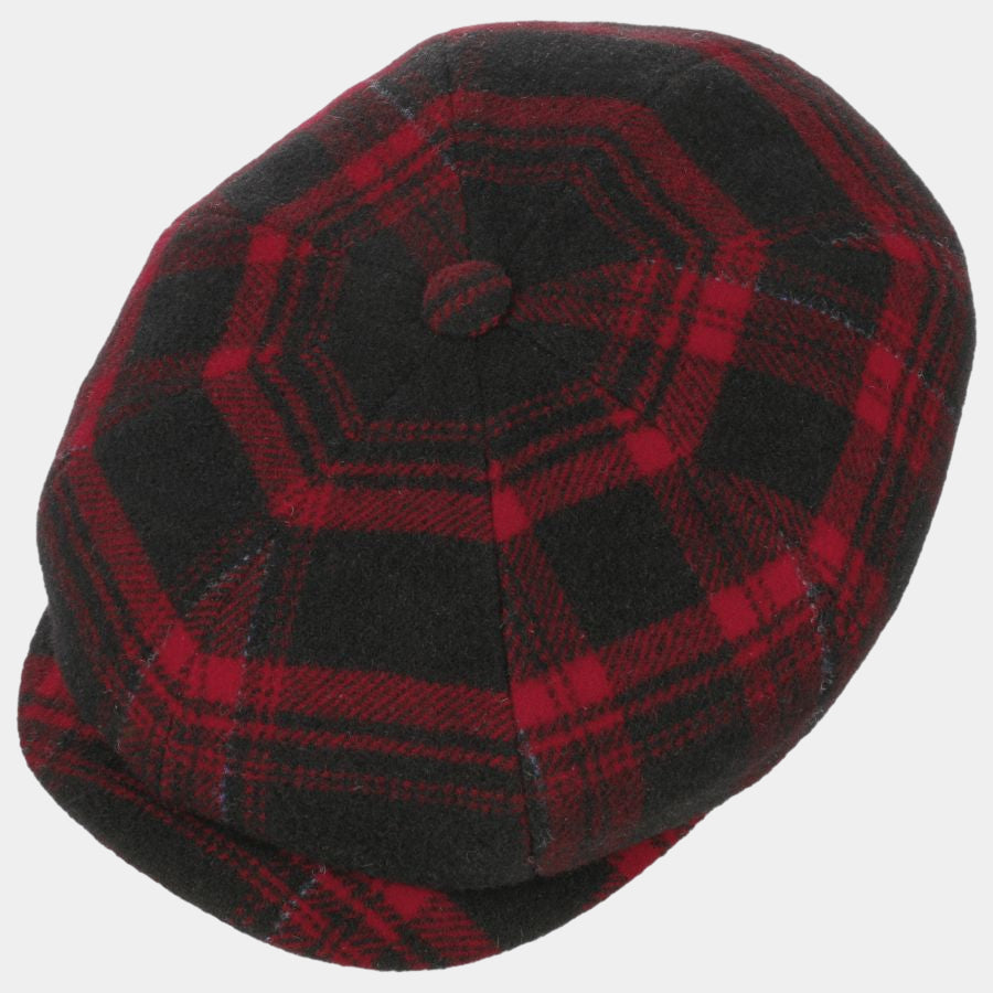 Stetson Cap - Hatteras Shadow Plaid - Red Check