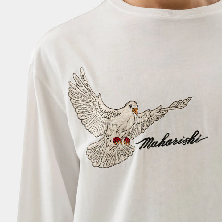 Maharishi Peace Mount Maha L/S T-Shirt - White