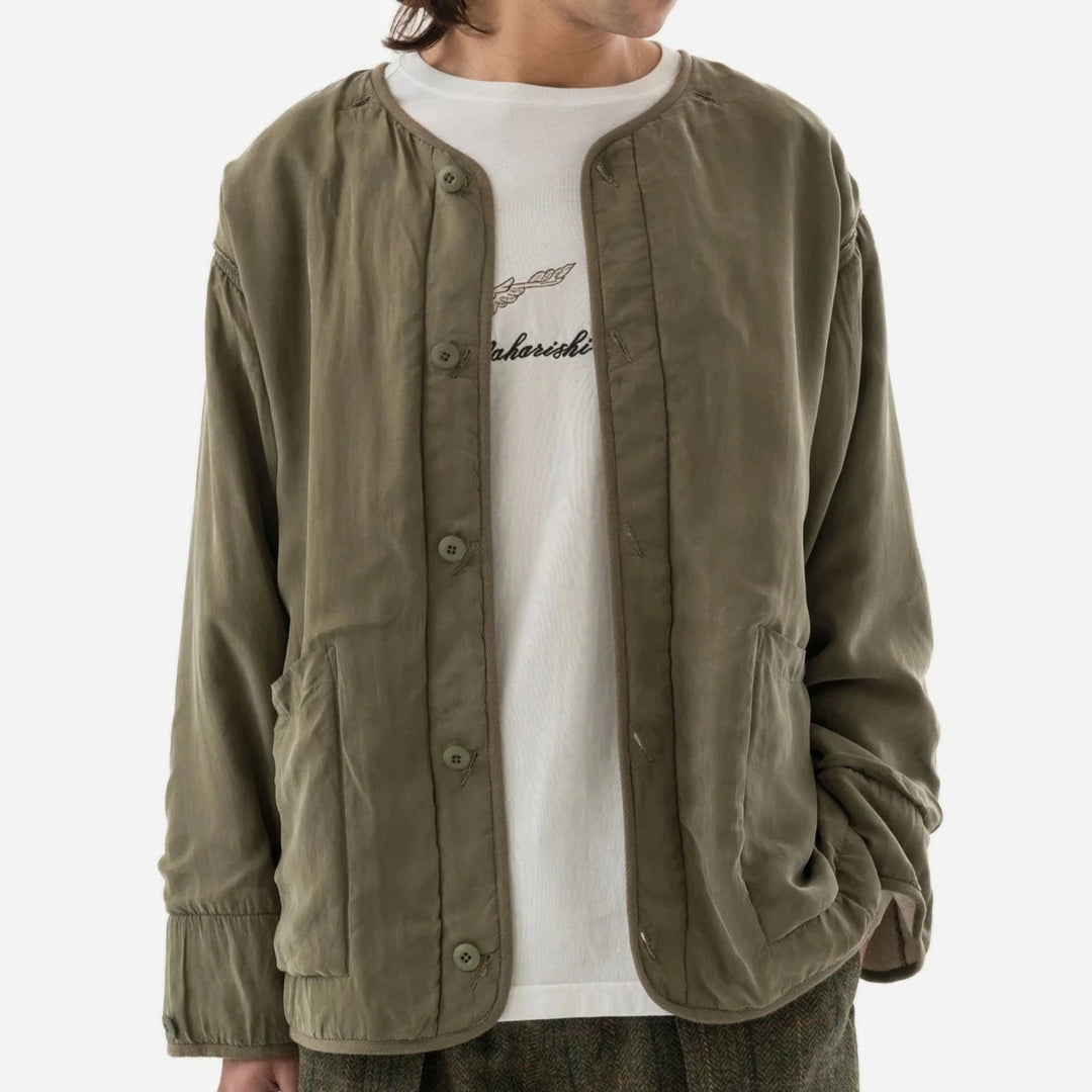 Maharishi Reversible M65 Wool Liner - Olive/Ecru