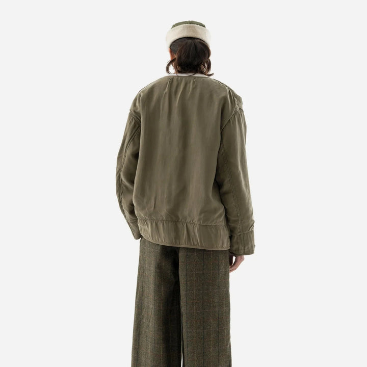 Maharishi Reversible M65 Wool Liner - Olive/Ecru