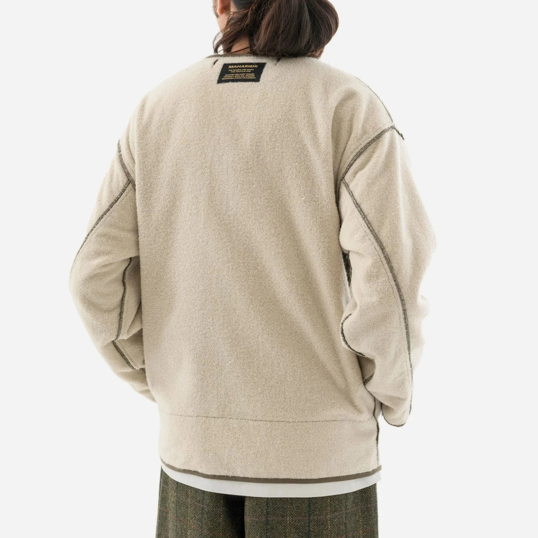 Maharishi Reversible M65 Wool Liner - Olive/Ecru