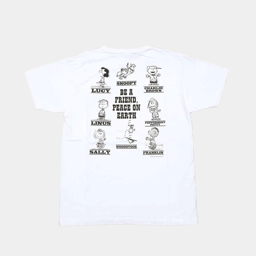 Buzz Rickson's Peanuts Be A Friend T-Shirt - White