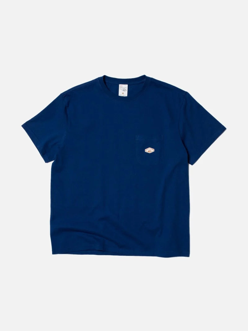 Nudie Leffe Pocket T-Shirt - French Blue