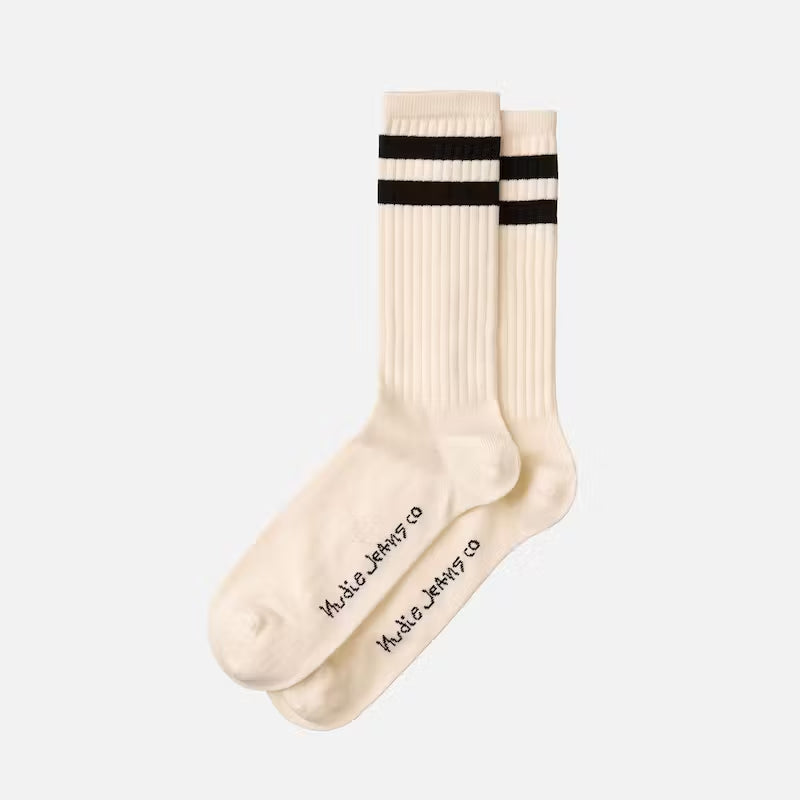 Nudie Amundsson Sport Socks - Off White