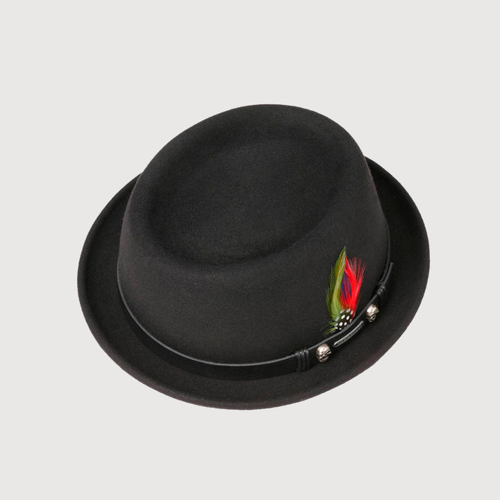 Stetson Pennsylvania Woolfelt Pork Pie Hat - Black