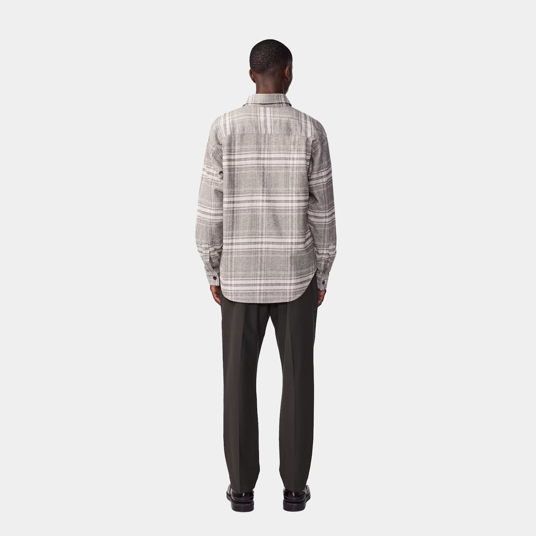 NN.07 Adwin Flannel Overshirt - Brown Check