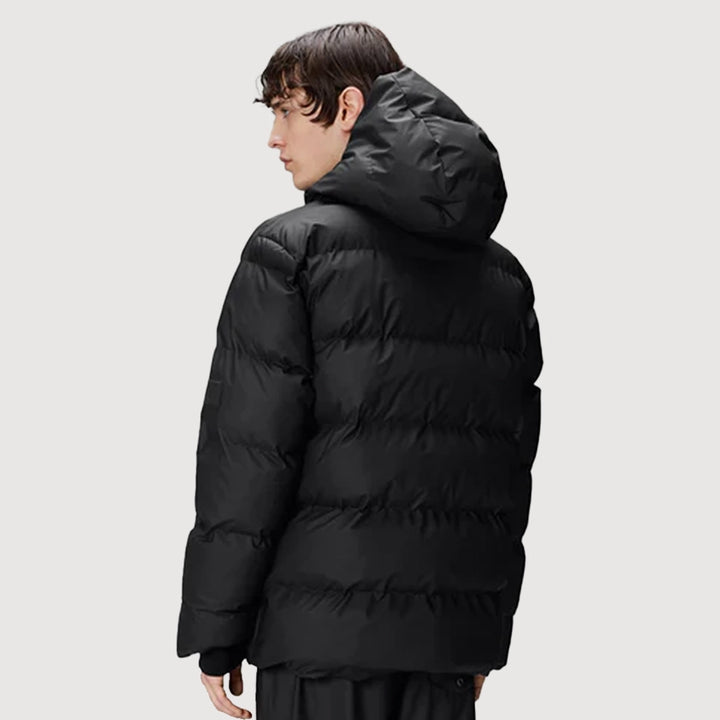 Rains Alta Puffer Jacket - Black