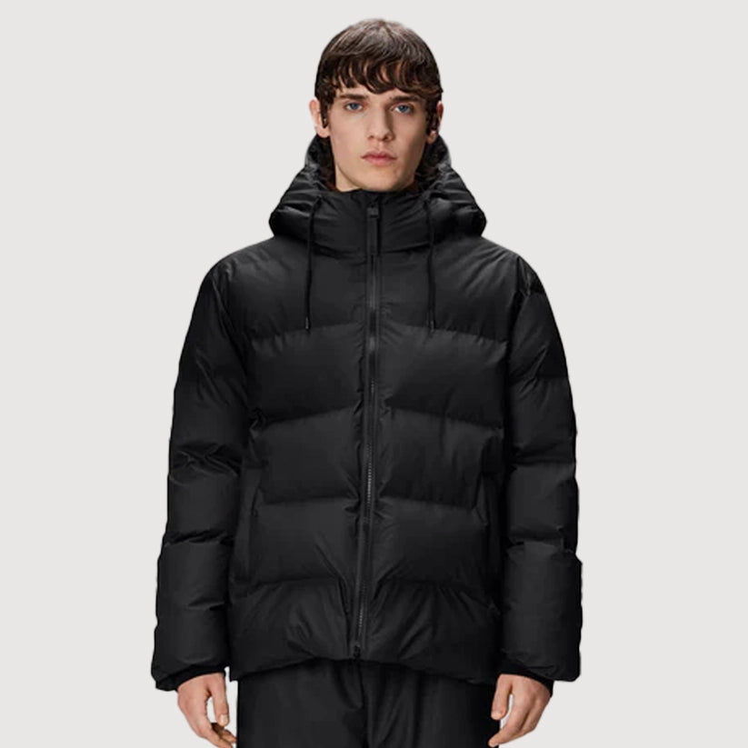 Rains Alta Puffer Jacket - Black