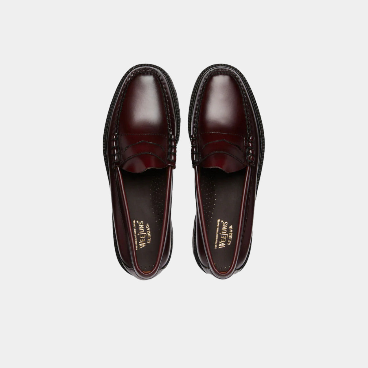 GH Bass Weejuns 90s Larson Penny Loafers - Wine Leather – The