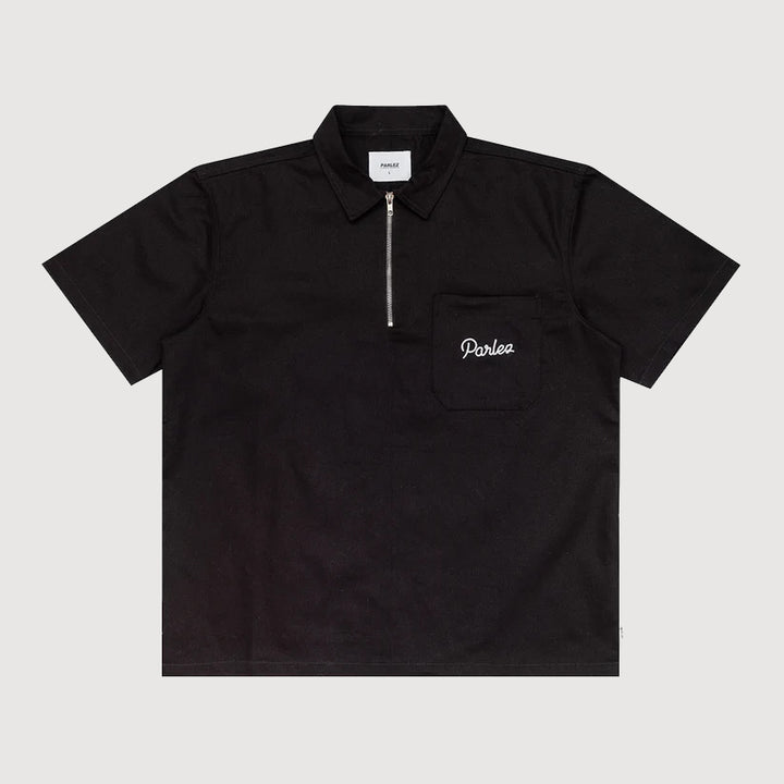 Parlez Baxley Short Sleeved Shirt - Black