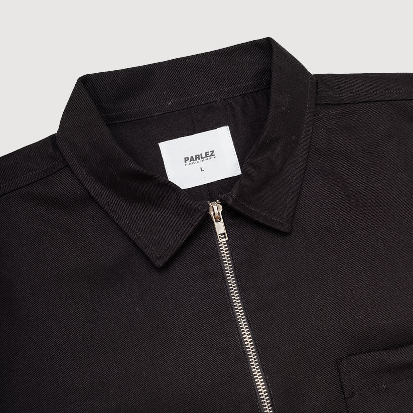 Parlez Baxley Short Sleeved Shirt - Black