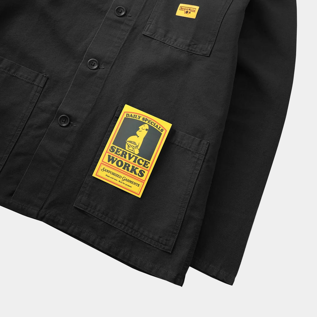 Service Works Canvas Coverall Jacket - Black