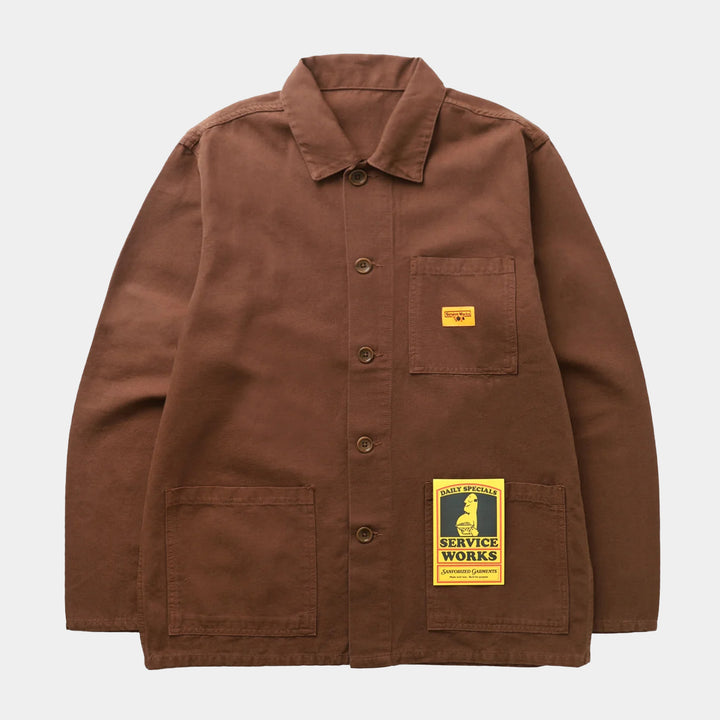 Service Works Canvas Coverall Jacket - Brown