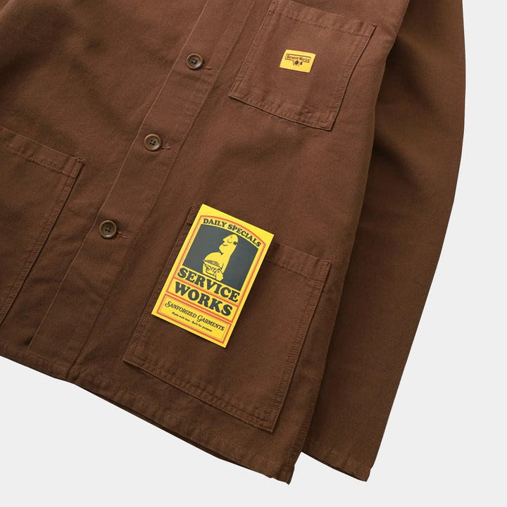 Service Works Canvas Coverall Jacket - Brown